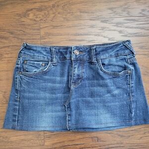 Handmade Denim Mini Skirt